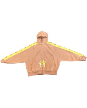 Secnd Slf All Star Field Day Zip-Up Hoodie Alsthd Brw" - Black