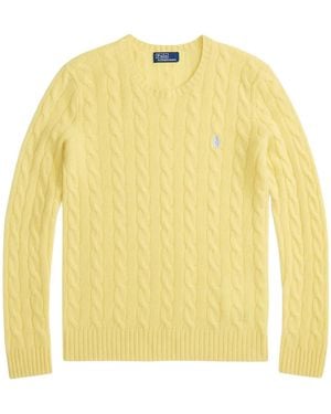 Polo Ralph Lauren Julianna Long-Sleeve Pullover Sweatshirt "Fall" 211971865007" - Yellow