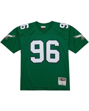 Mitchell & Ness Nfl Dark Jersey Eagles 1990 Clyde Simmons "Eagles" Lgjy6408 Pea90Clsdkgn" - Green
