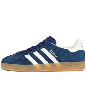 adidas Gazelle Indoor "Mystery/Cream/Gum" Jr0606" - Blue