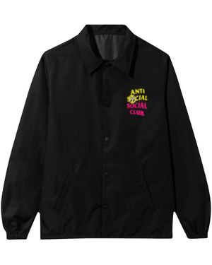 ANTI SOCIAL SOCIAL CLUB Curbed Coaches Jacket "Mooneyes" 7012125" - Black