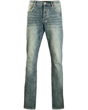 Purple Brand Slim Fit Low Rise With Slim Leg Jeans "Light" P001 Lis" - Black