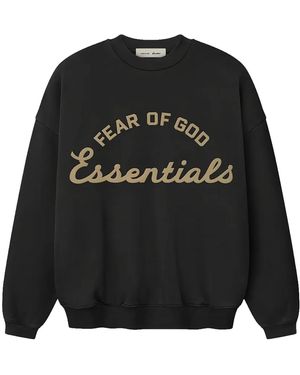 Fear Of God Training 90's Crewneck Sweatwshirt "Faded" 192Sp264451F" - Black