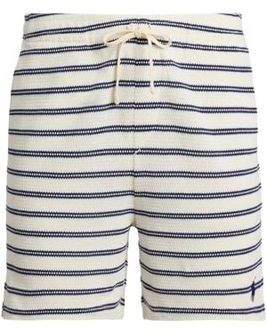 Polo Ralph Lauren Pointelle Ribbed Shorts "Pale Cream Newport" 710B14506001" - Black