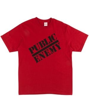 Supreme Udc Public Enemy Blow Your Mind T-Shirt "Ss18" Su4046" - Red