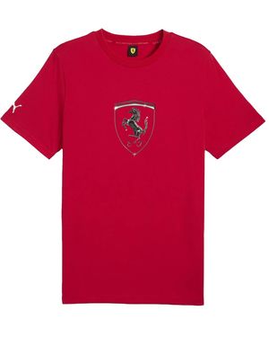 PUMA Ferrari Race Tonal Big Shield Tee 630189 02" - Red