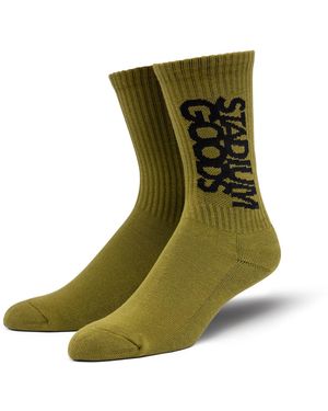Stadium Goods Crew Sock "Army" Sgs0425" - Black