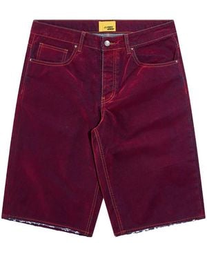 DIET STARTS MONDAY Arch Denim Shorts Dsm Ps26 014" - Purple