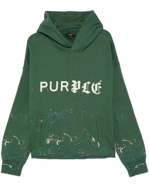 Purple Brand Heavyweight Fleece Hoodie M4104 Hfgh425" - Green