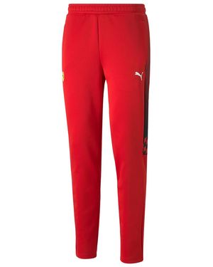 PUMA Ferrari Race T7 Track Trousers "Rosso Corsa" 531676 02" - Red