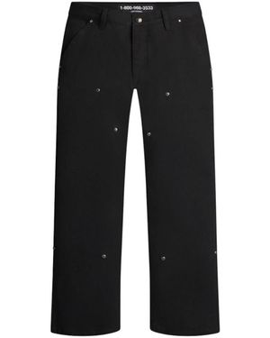 LOSTSHDWS Detached Double Knee Trousers 10062672" - Black