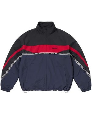 Supreme Logo Taping Track Jacket "Ss26 - Blue