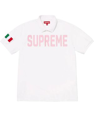 Supreme Twill Appliqué Polo "Fw25 - Black