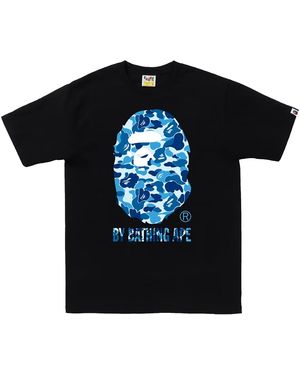 A Bathing Ape Abc Camo By Bathing Ape T-Shirt 058" - Black