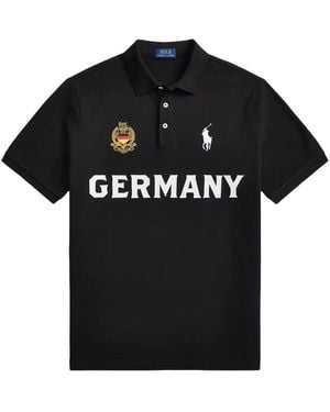Polo Ralph Lauren Country Polo Shirt "Germany" 710B20862001" - Black