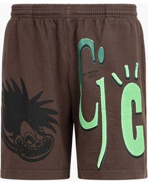 Travis Scott Cj Cc Shorts "cactus Jack" - Brown