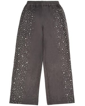 BIRTH OF ROYAL CHILD Cashew Blossom Pearl Sweatpant "Faded" Bc25Sspt10 Blk" - Black