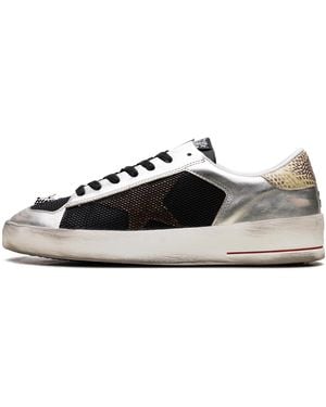 Golden Goose Stardan Lab Leather And Mesh With Golden Star" Gmf00128 F006429 82783" - Black