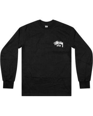 Stussy Paris Exclusive Longsleeve Stus295" - Black
