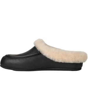 UGG Ansley Mule Leather 1171392 Blk" - Black