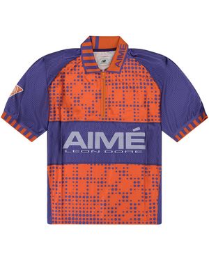 Aimé Leon Dore New Balance Zip Jersey Shirt Ald Mtps 0192" - Blue