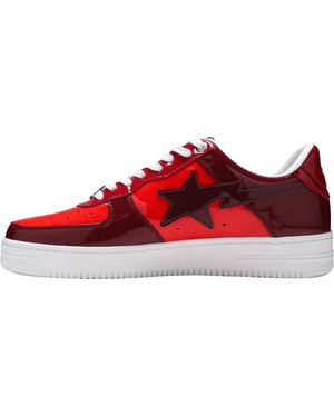 A Bathing Ape Sta Low "Color Camo Combo" 001Fwh201046" - Red