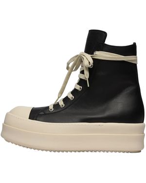 Rick Owens Concordians Mega Bumper High Top Trainers Milk" Ru02E1859 Lco 911" - Black