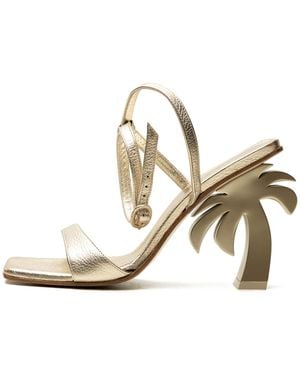 Palm Angels Mule Heels Pwih004E23Lea0017200" - Black