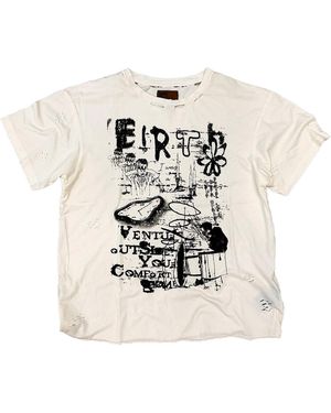 BIRTH OF ROYAL CHILD Blues Vintage T-Shirt "Cream" Bc24Fwte09 Cream" - Black