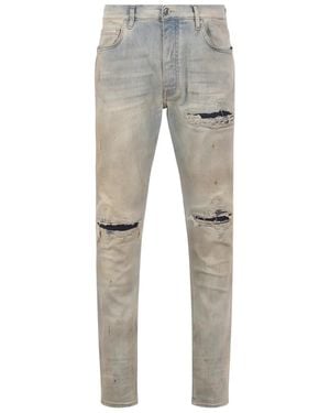 Amiri Suede Mx1 Jean "Perfect Antique" Ambmje1104 543" - Black