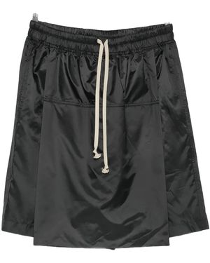 Moncler Rick Owens Woven Kilt Shorts Mon32" - Black
