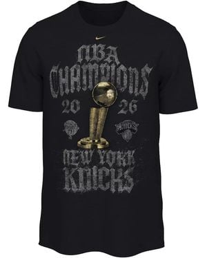 Nike Champions New York Knicks Authentic Locker Room "No Rhinestones - Black