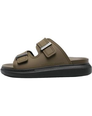 McQueen Hybrid Slide "Khaki" 663563W4Z53 3146" - Black