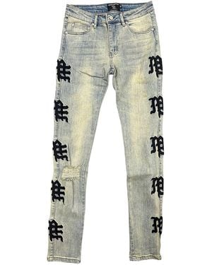 Mixed Emotions Monogram Denim "Desert" Mixe070" - Black
