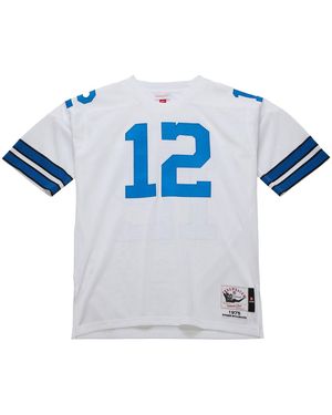 Mitchell & Ness Nfl Jersey Cowboys 1975 Roger Staubach "Cowboys" Ajy67395 Dco75Rstwhit" - Black