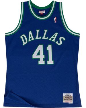 Mitchell & Ness Nba Dirk Nowitzki Swingman Road Jersey "1998 Dallas Mavericks - Blue