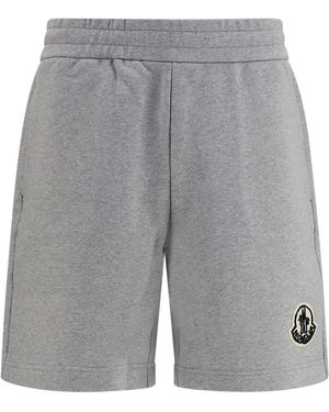 Moncler Cotton Bermuda Sweatshorts Mon92" - Black