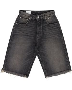 Rhude Denim Shorts Rhd-Mbtm-0220" - Black