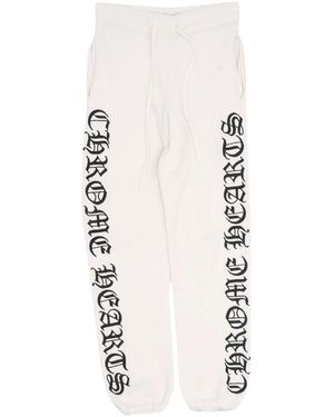 Chrome Hearts Embroidered Cashmere Joggers Chrm1343" - Black