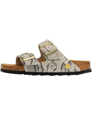 Birkenstock Arizona Suede Leather "Snake Oyster" 1033065" - Black