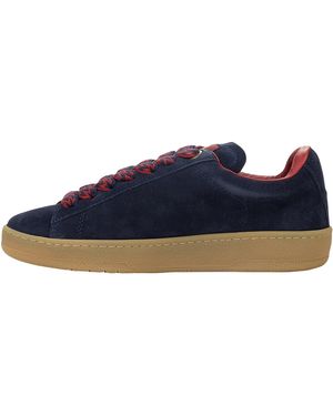 Lanvin Trainers Basses Curb Lite "Bleu Marine/Rouge" Fm Skdk0B Vesu A23 2930" - Blue