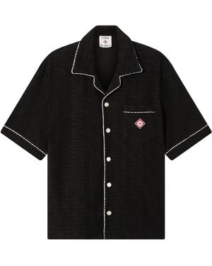 CASABLANCA Towelling Monogram Shirt Pf26 Sh 085 02" - Black