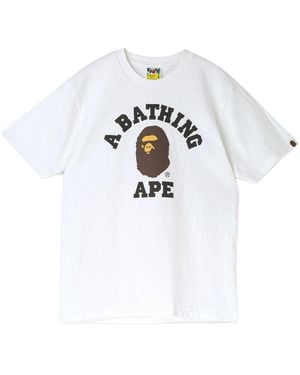 A Bathing Ape University T-Shirt 001Tem301001Mwht" - Black