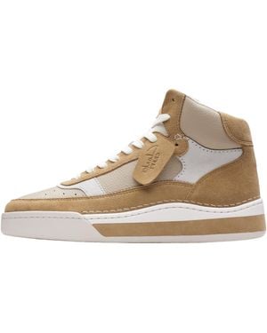 Clarks Craft Court Top Trainers "Dark Sand" 26172676" - Black