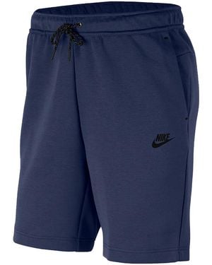 Nike Sportswear Tech Fleece Shorts "Midnight" Cu4503 410" - Blue