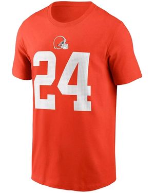 Nike Nick Chubb Cleveland Browns T-Shirt N199 89L 9If Duw" - Red