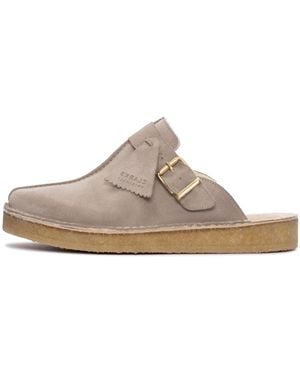 Clarks Trek Mule Suede 26168619" - Black
