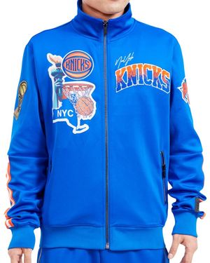 Pro Standard New York Knicks Home Town Royal Track Jacket Bnk654359 Ryb" - Blue