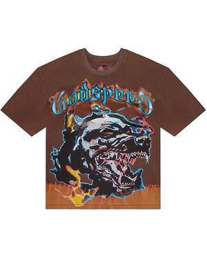 GODSPEED NEW YORK Off The Leash T-Shirt "Mocha" Gs040" - Black