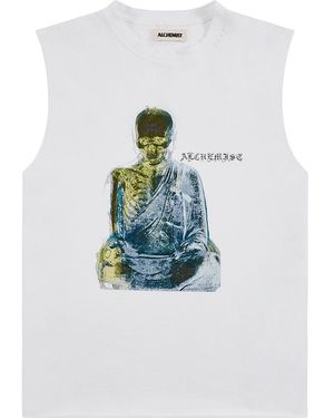 Alchemist Monk Sleeveless T-Shirt Alss26Mjsst39B" - Black